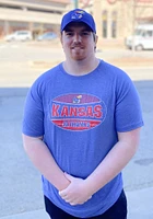 Colosseum Kansas Jayhawks Blue Jenkins Short Sleeve T Shirt