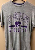 Colosseum K-State Wildcats Grey Ducky Tie Short Sleeve T Shirt