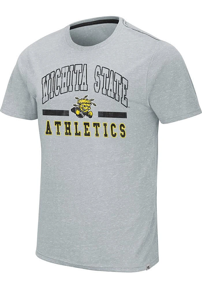 Colosseum Wichita State Shockers Grey Ducky Tie Short Sleeve T Shirt