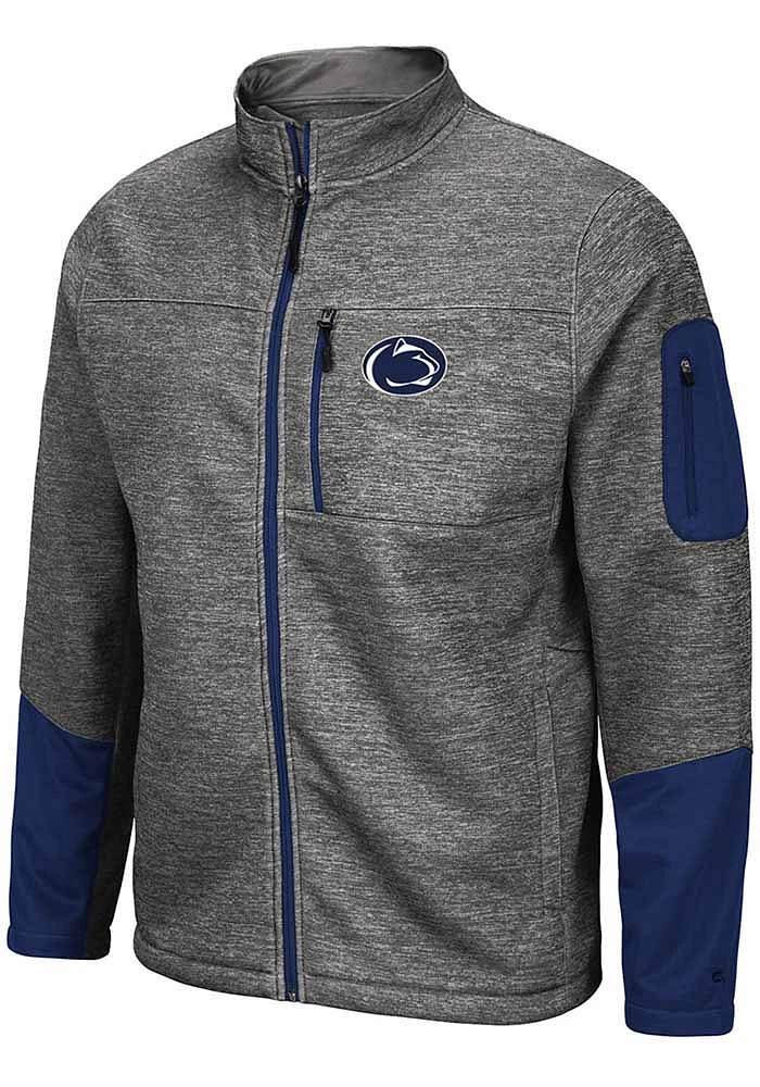 Colosseum Penn State Nittany Lions Mens Grey Matchmaker Light Weight Jacket