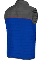 Colosseum Kansas Jayhawks Mens Blue Baskiceball Sleeveless Jacket