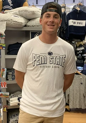 Colosseum Penn State Nittany Lions White Hooked Short Sleeve T Shirt