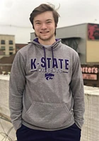 Colosseum K-State Wildcats Mens Grey Time Travelers Long Sleeve Hoodie