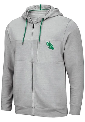 Colosseum North Texas Mean Green Mens Grey Challenge Accepted Long Sleeve Zip