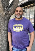 Colosseum LSU Tigers Purple Jenkins Short Sleeve T Shirt