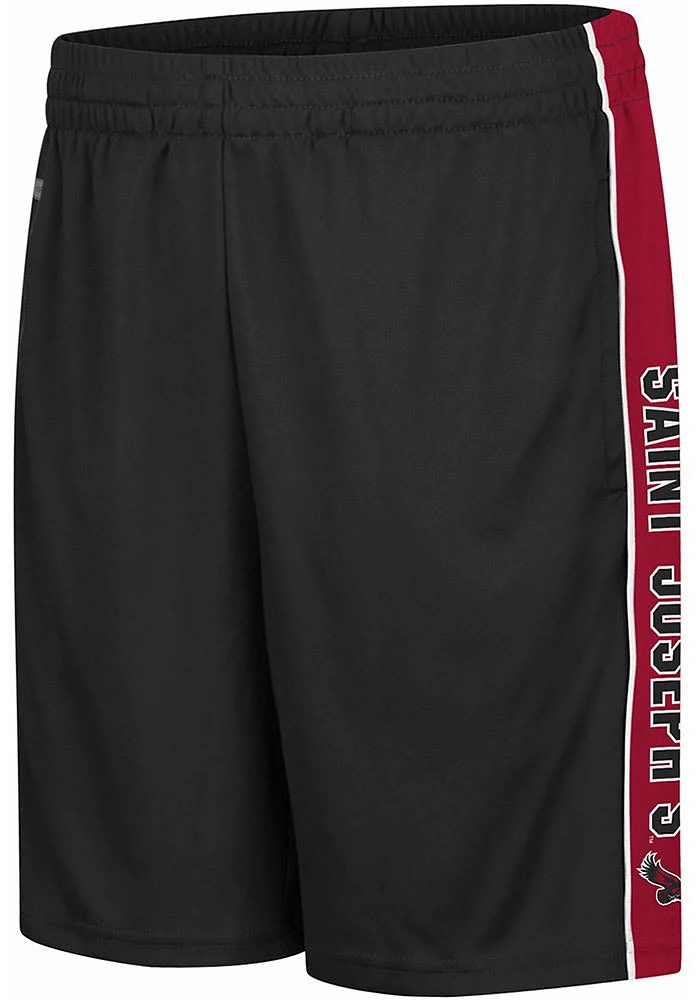 Colosseum Saint Josephs Hawks Mens Black Kobe Shorts