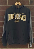 Colosseum John Carroll Blue Streaks Mens Charcoal Graham Long Sleeve Hoodie