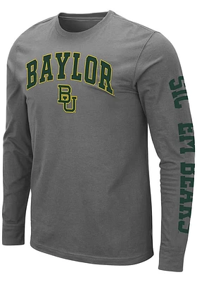 Colosseum Baylor Bears Charcoal Jackson Long Sleeve T Shirt