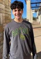Colosseum Baylor Bears Charcoal Jackson Long Sleeve T Shirt