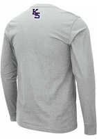 Colosseum K-State Wildcats Grey Jackson Long Sleeve T Shirt