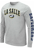 Colosseum La Salle Explorers Grey Jackson Long Sleeve T Shirt