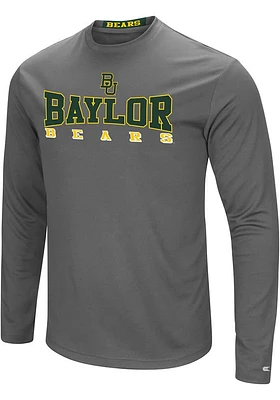 Colosseum Baylor Bears Charcoal Landry Long Sleeve T-Shirt