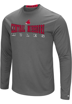 Colosseum Central Missouri Mules Charcoal Landry Long Sleeve T-Shirt