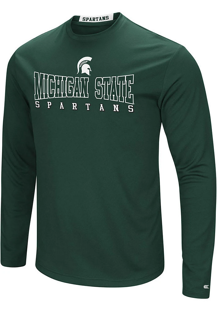 Colosseum Michigan State Spartans Green Landry Long Sleeve T-Shirt