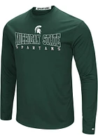 Colosseum Michigan State Spartans Green Landry Long Sleeve T-Shirt