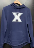 Colosseum Xavier Musketeers Womens Navy Blue Crossover Hooded Sweatshirt