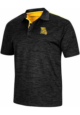 Colosseum Missouri Western Griffons Mens Charcoal Burrow Short Sleeve Polo