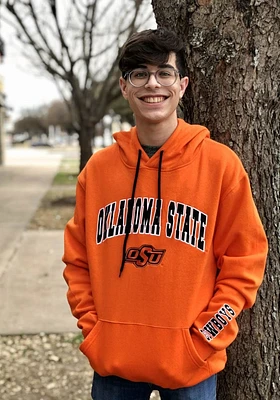 Colosseum Oklahoma State Cowboys Mens Orange Automatic Long Sleeve Hoodie