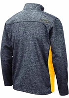 Colosseum Pitt Panthers Mens Black Sanjay Fleece Long Sleeve Qtr Zip Pullover