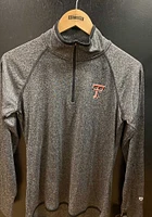 Colosseum Texas Tech Red Raiders Womens Black Bailey Qtr Zip Pullover