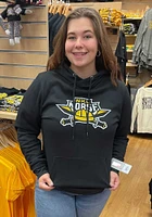 Colosseum Northern Kentucky Norse Womens Black Crossover Hooded Sweatshirt