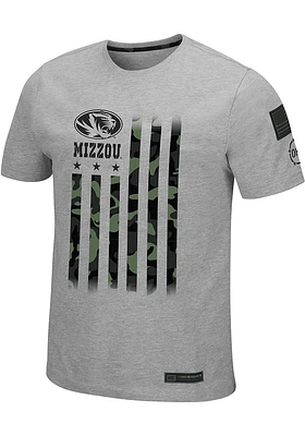 Colosseum Missouri Tigers Grey OHT Cartridge Short Sleeve T Shirt