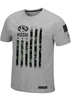 Colosseum Missouri Tigers Grey OHT Cartridge Short Sleeve T Shirt