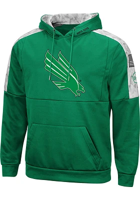 Colosseum North Texas Mean Green Mens OHT Hummer Pullover Hood