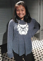 Colosseum Butler Bulldogs Womens Navy Blue Cora Hooded Sweatshirt
