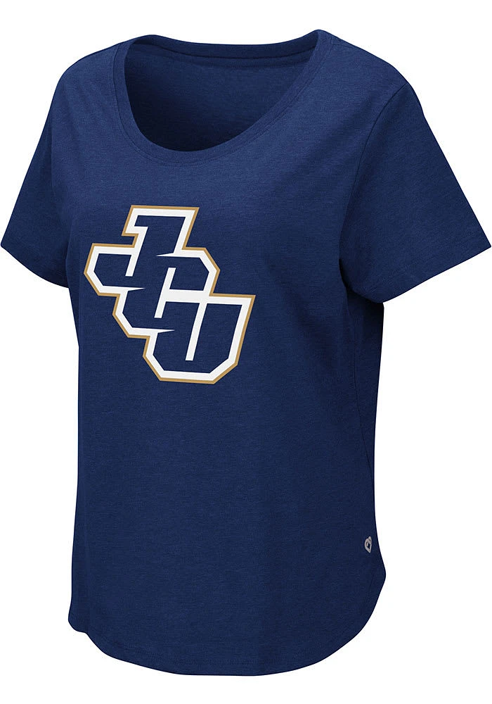 Colosseum John Carroll Blue Streaks Womens Navy Myla Short Sleeve T-Shirt
