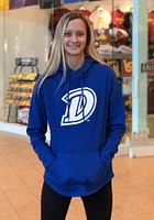 Colosseum Drake Bulldogs Womens Blue Crossover Hooded Sweatshirt