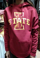 Colosseum Iowa State Cyclones Womens Cardinal Crossover Hooded Sweatshirt