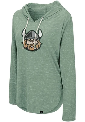 Colosseum Cleveland State Vikings Womens Green Cora Hooded Sweatshirt
