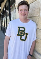 Colosseum Baylor Bears White Big Logo Short Sleeve T Shirt
