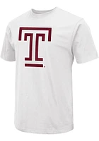 Colosseum Temple Owls White Primary Logo Short Sleeve T Shirt