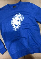 Colosseum Drake Bulldogs Mens Blue Stadium Team Logo Long Sleeve Crew Sweatshirt