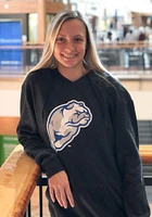 Colosseum Drake Bulldogs Mens Black Campus Logo Long Sleeve Hoodie