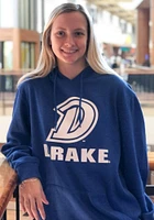 Colosseum Drake Bulldogs Mens Blue Campus Number One Long Sleeve Hoodie