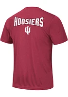 Colosseum Indiana Hoosiers Crimson Hooked Short Sleeve T Shirt