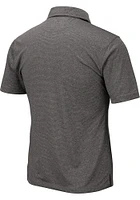 Colosseum Indiana Hoosiers Mens Charcoal Adventurer Short Sleeve Polo