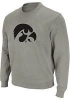 Colosseum Iowa Hawkeyes Mens Stadium Team Logo Long Sleeve Crew Sweatshirt