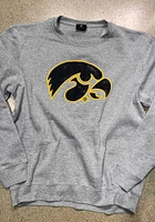 Colosseum Iowa Hawkeyes Mens Stadium Team Logo Long Sleeve Crew Sweatshirt