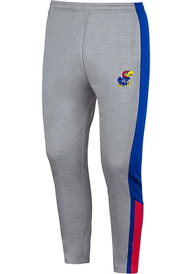 Colosseum Kansas Jayhawks Mens Grey Up Top Fleece Pants