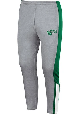 Colosseum North Texas Mean Green Mens Grey Up Top Fleece Pants