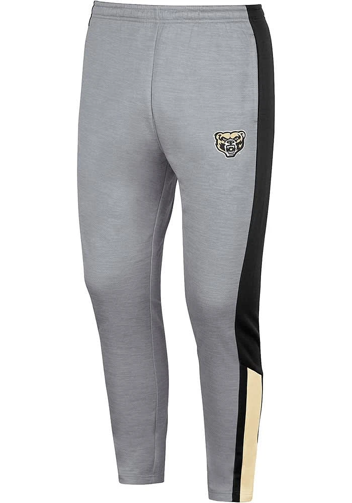 Colosseum Oakland University Golden Grizzlies Mens Grey Up Top Fleece Pants