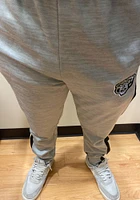 Colosseum Oakland University Golden Grizzlies Mens Grey Up Top Fleece Pants