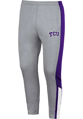Colosseum TCU Horned Frogs Mens Grey Up Top Fleece Pants