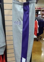 Colosseum TCU Horned Frogs Mens Grey Up Top Fleece Pants