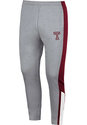 Colosseum Temple Owls Mens Grey Up Top Fleece Pants