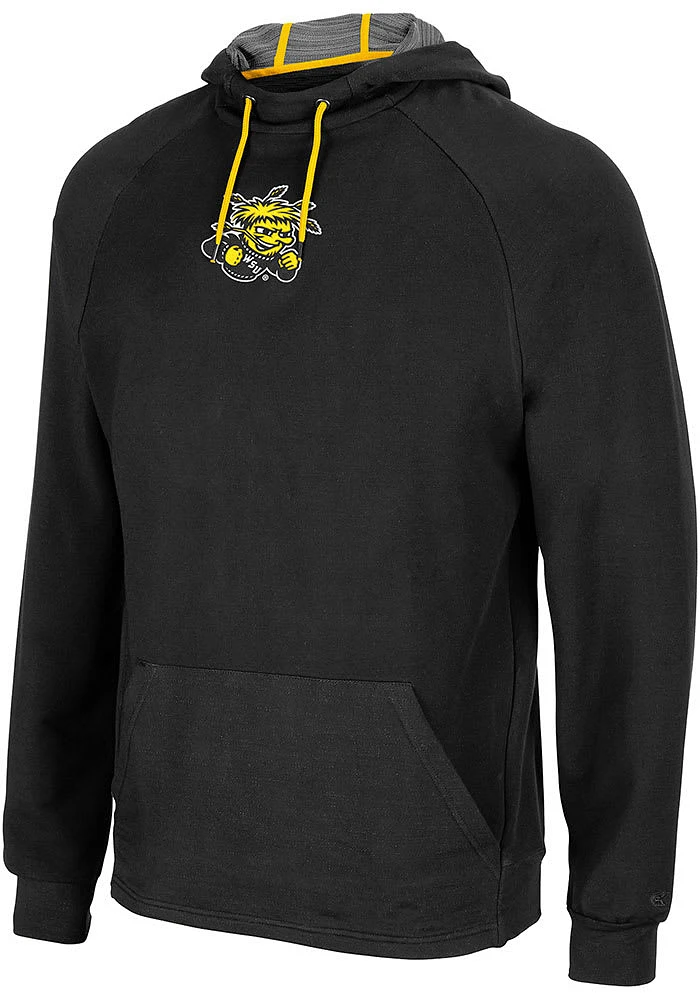 Colosseum Wichita State Shockers Mens Black Interview Pullover Hood